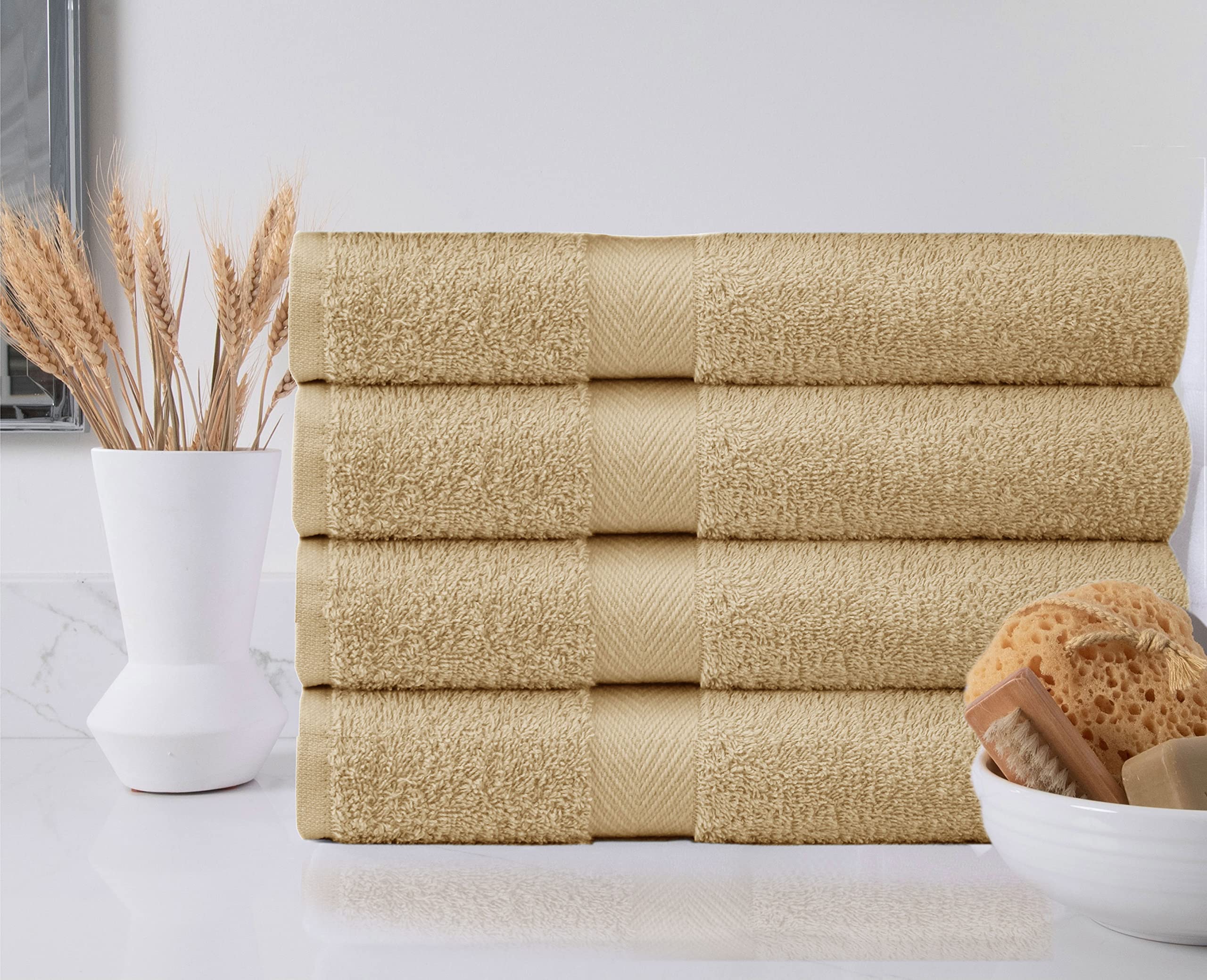 Amazon｜COTTON CRAFT シンプルバスタオルセット - 7枚パック 27×52